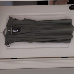 Olive green sleeveless dress in size M